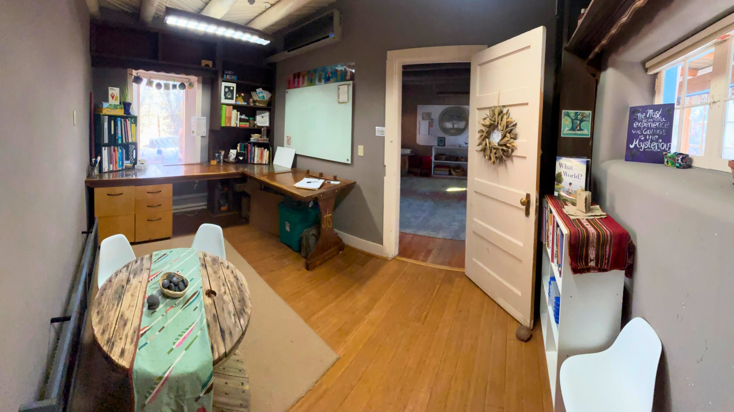 The writing sanctuary for developing insights at Inspire Roots in Taos, New Mexico.