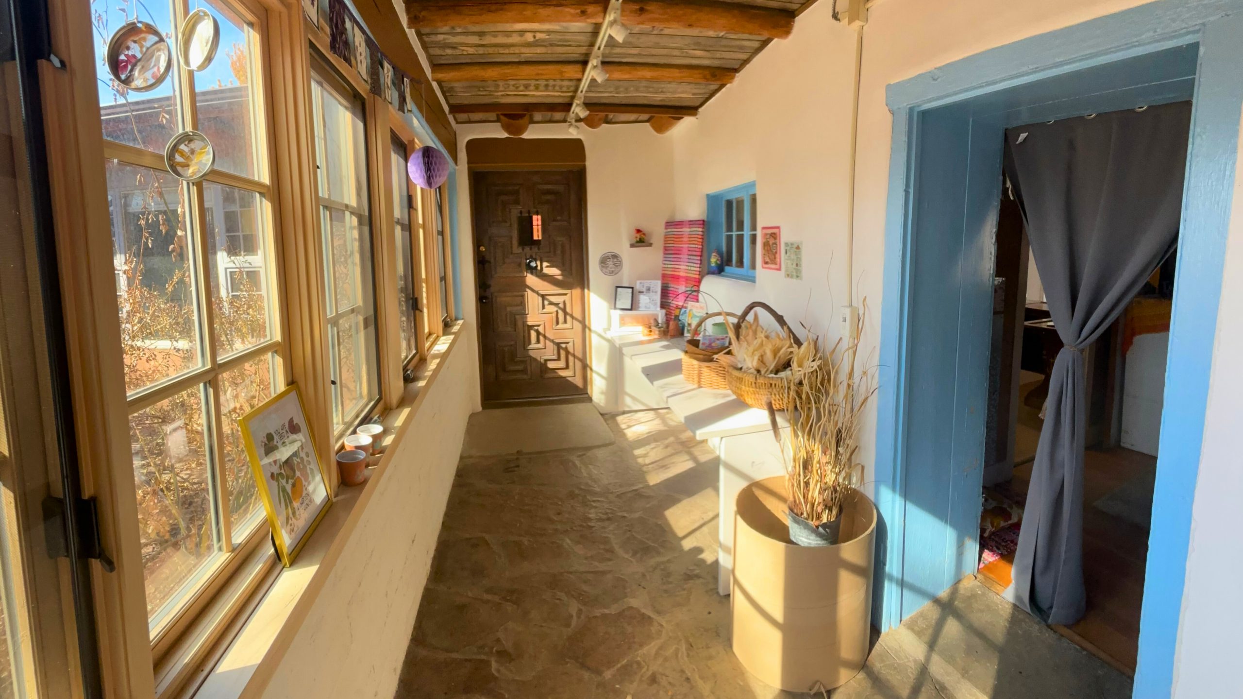 The seedling nursery and greenhouse at Inspire Roots in Taos, New Mexico.